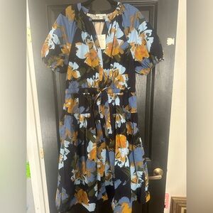 Floral Puff Sleeve Dress